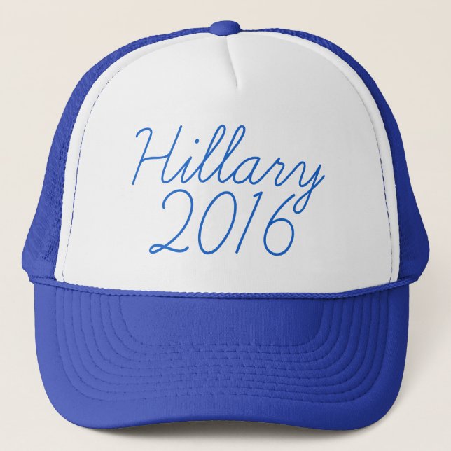 Gorra De Camionero Cursive de Hillary 2016 (Anverso)
