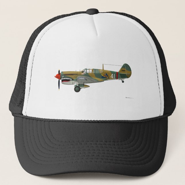Gorra De Camionero Curtiss P-40 Warhawk (Anverso)