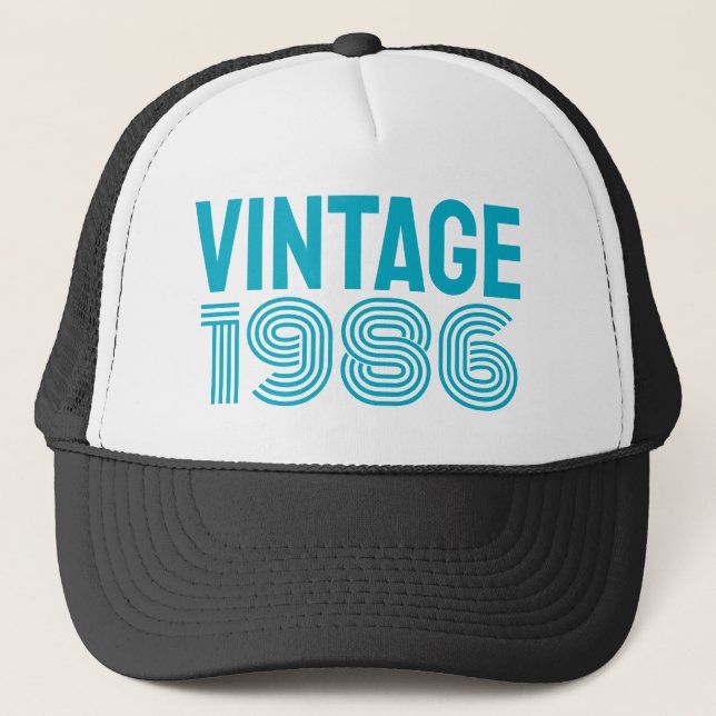 GORRA DE CAMIONERO CUSTOM BIRTHDAY TRUCKER HAT (Anverso)
