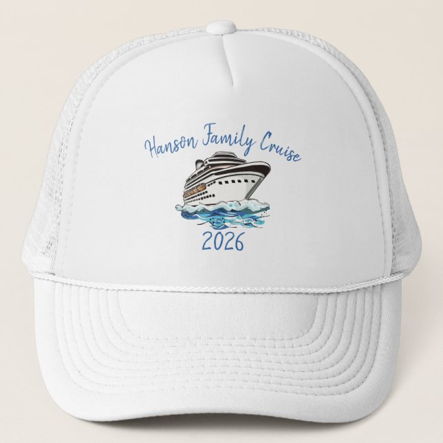 Gorra De Camionero Custom Cruise Ship (Anverso)