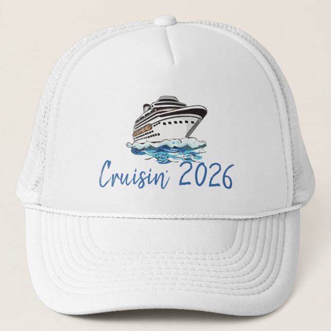 Gorra De Camionero Custom Cruisin' Fun Cruise Ship (Anverso)