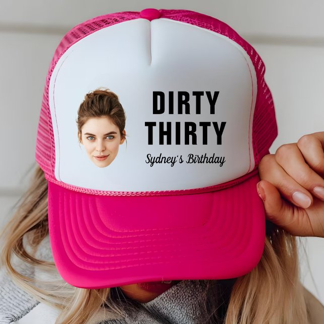 Gorra De Camionero Custom Face 30th 40th 50th 60th 70th Birthday Pary (Subido por el creador)