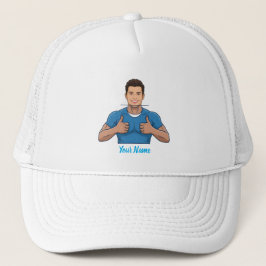 Gorra De Camionero Custom Face & Name Trucker Hat Personalized Summer