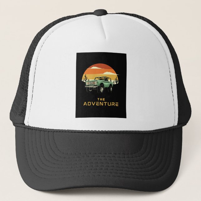 Gorra De Camionero Custom Foam Trucker Hat, White and Black (Anverso)