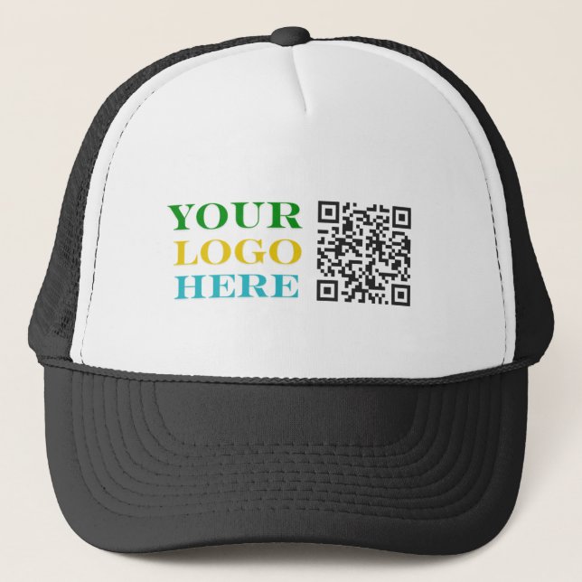 Gorra De Camionero  Custom Logo & QR Code Marketing (Anverso)