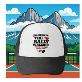 Gorra De Camionero Custom Name Pickleball Rally Wrecker