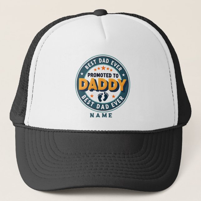 Gorra De Camionero Custom Personalized Name Gift for Dad (Anverso)