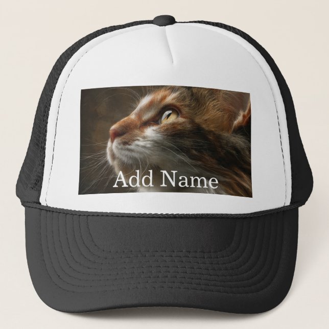 Gorra De Camionero Custom Pet Photo and Text Personalized (Anverso)