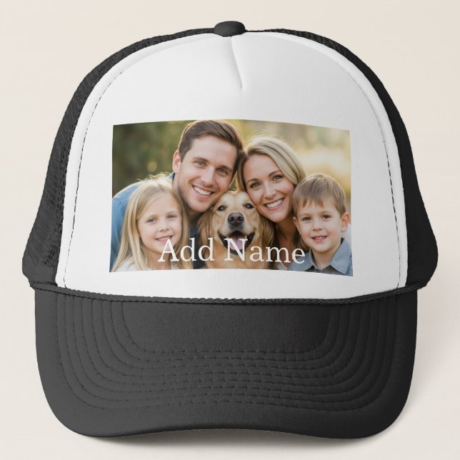 Gorra De Camionero Custom Photo and Text Personalized  (Anverso)