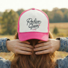Gorra De Camionero Custom Pink Rodeo Queen Western Bachelorette Party