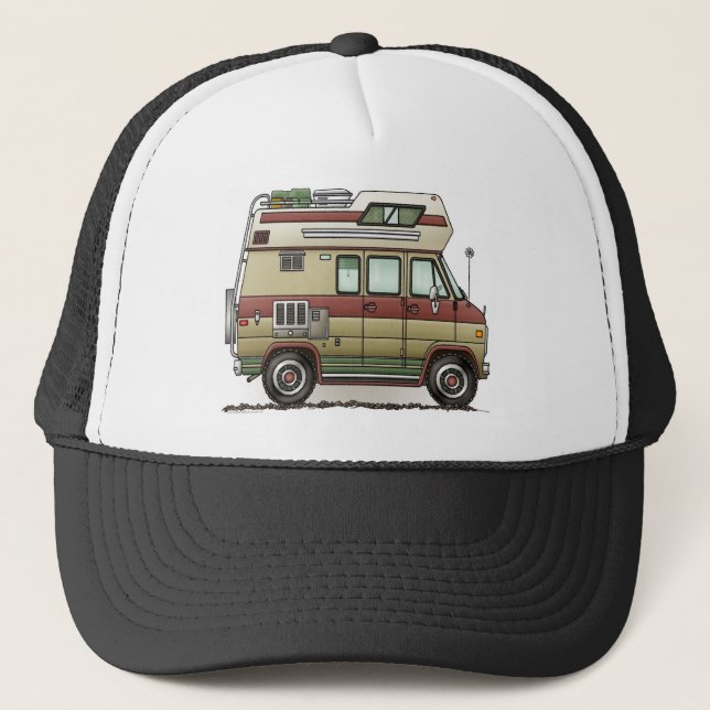 Gorra De Camionero Custom Van Camper RV Hat (Anverso)