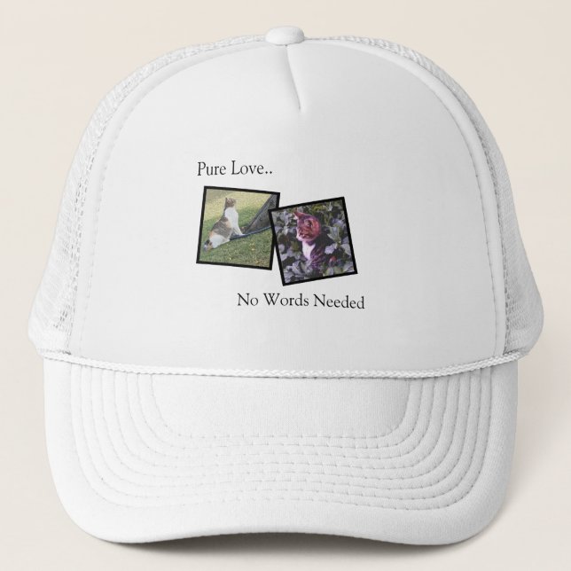 Gorra De Camionero Customizable Pet Lover Photo Hat (Anverso)
