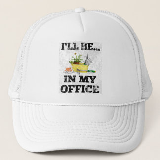 Gorra De Camionero Cuta de oficina de jardín de jardiner estaré en mi