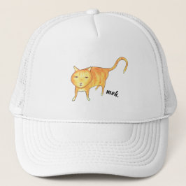 Gorra De Camionero Cute Apathetic Orange Cat