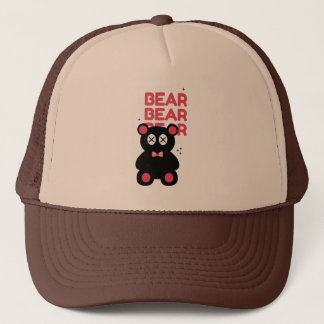 Gorra De Camionero Cute black Bear Minimalist – Fun Modern Design 