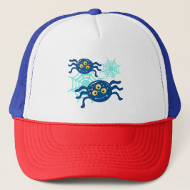 Gorra De Camionero Cute Blue Spider Halloween Clip Art Graphic