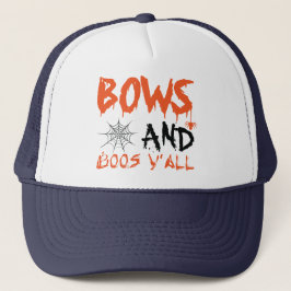 Gorra De Camionero Cute Bows Boos Y'all Halloween