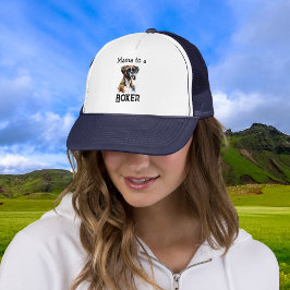 Gorra De Camionero Cute Boxer Mama Brown personalize