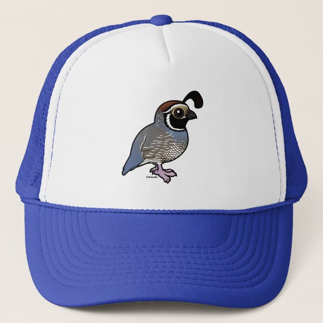 Gorra De Camionero Cute California Quail (Anverso)
