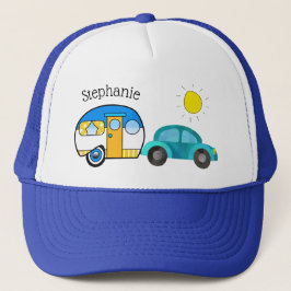 Gorra De Camionero Cute Caravana en Forma de Lágrima Personalizada pa