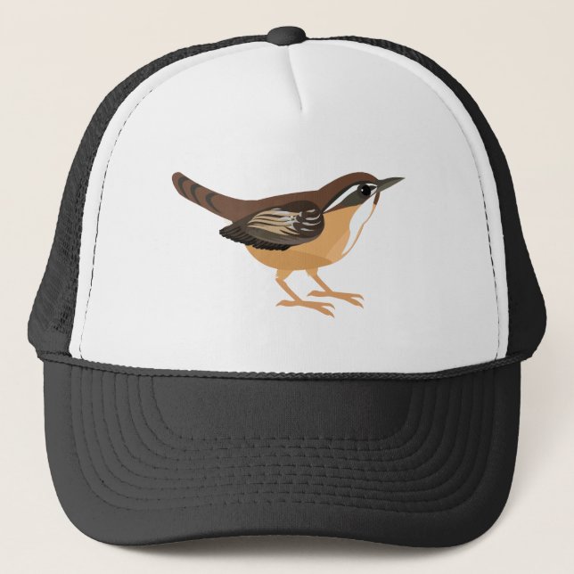 Gorra De Camionero Cute Carolina Wren (Anverso)