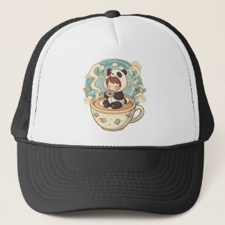 Gorra De Camionero Cute Chibi Panda Embroidered Style Hat