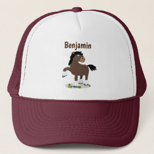Gorra De Camionero Cute Clydesdale personalizado de caballo ilustraci