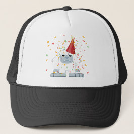 Gorra De Camionero Cute Confetti Fiesta Yeti