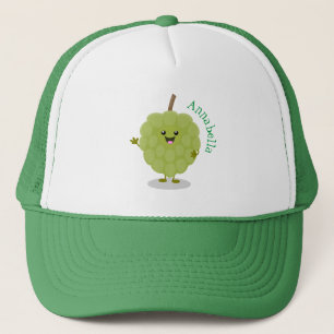 Gorra De Camionero Cute crema crema de manzana cherimoya personalizad
