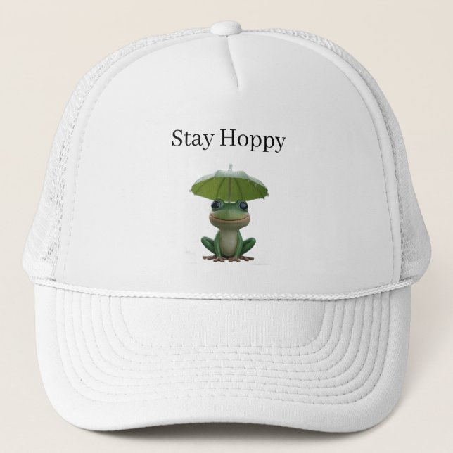 Gorra De Camionero Cute Frog Rain Kids Cap – Funny Cartoon Frog Hat (Anverso)