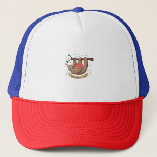 Gorra De Camionero Cute Funny Sloth Happy Birthday