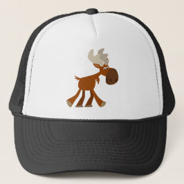 Gorra De Camionero Cute Happy Personalizado Moose Trucker Hat