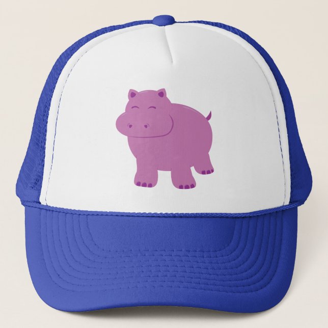 Gorra De Camionero Cute Hippo (Anverso)
