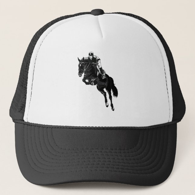 Gorra De Camionero Cute Hunter Jumper Horse (Anverso)