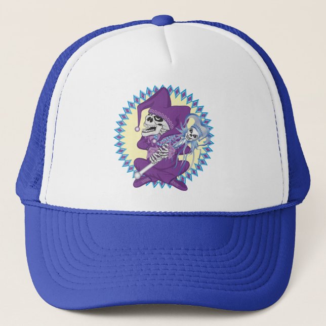 Gorra De Camionero Cute Jester Skull (Anverso)