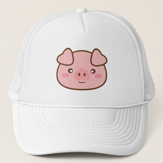 Gorra De Camionero Cute Kawaii Pig (Anverso)