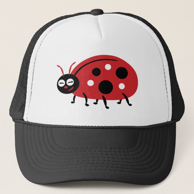 Gorra De Camionero Cute Ladybug (Anverso)