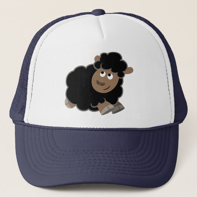 Gorra De Camionero Cute Mischievous Cartoon Sheep Hat (Anverso)
