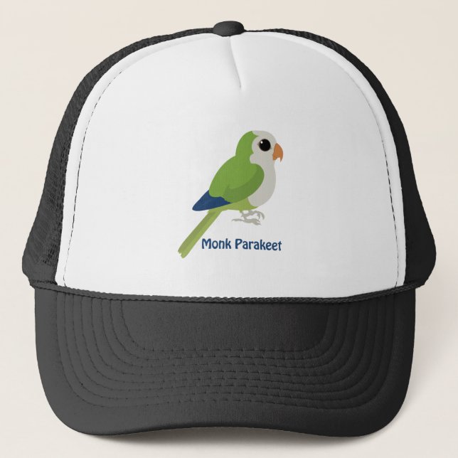 Gorra De Camionero Cute Monk Parakeet (Anverso)