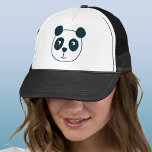Gorra De Camionero Cute Panda Bear<br><div class="desc">Un pequeño oso panda divertido para hacer sonreír a cualquier amante de los animales con la mente en la conservación. Arte original de Nic Squirrell.</div>