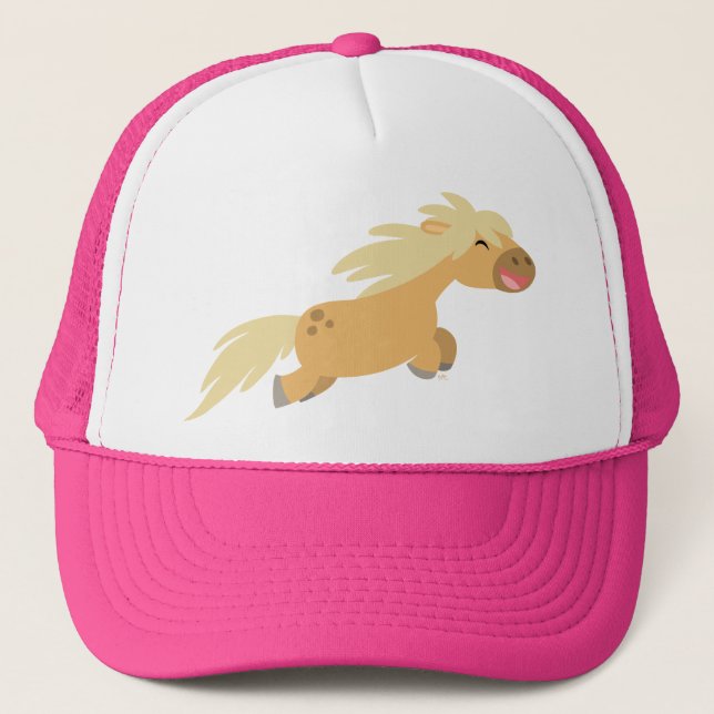 Gorra De Camionero Cute Personalizado Palomino Pony Trucker Hat (Anverso)