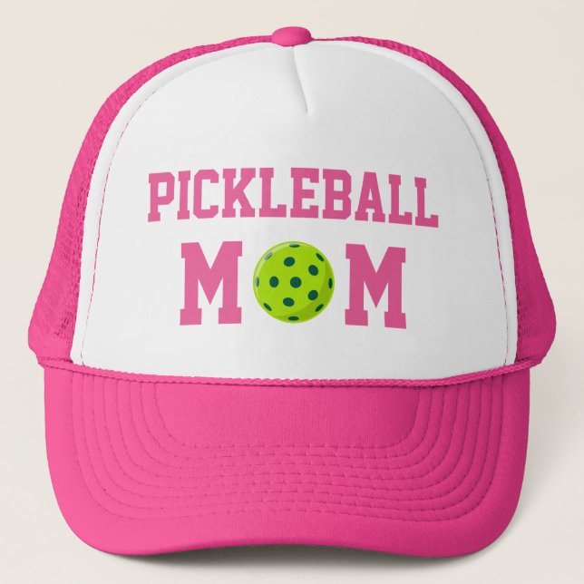 Gorra De Camionero Cute Pickleball Mom (Anverso)