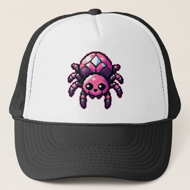 Gorra De Camionero Cute Pixel Spider (Anverso)