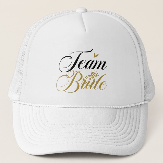 Gorra De Camionero Cute Team Bride Wedding party (Anverso)