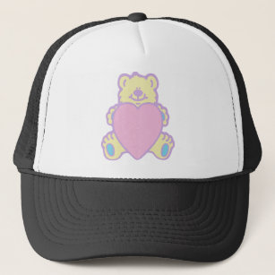 Gorra De Camionero Cute Teddy Bear Love Heart