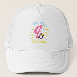 Gorra De Camionero Cute Toucan Novena Cumpleaños Chica de Nacimiento 