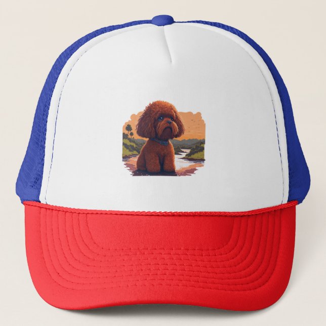 Gorra De Camionero Cute Toy Poodle (Anverso)