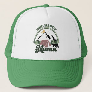 Gorra De Camionero Cute un feliz cumpleaños de camper, una mamá feliz