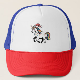 Gorra De Camionero Cute Unicorn Deer Reno Ciervo Luces Divertidas De
