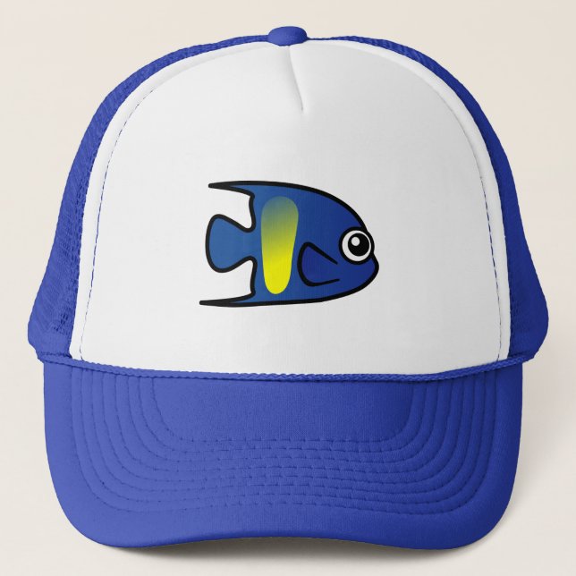 Gorra De Camionero Cute Yellowbar Angelfish (Anverso)